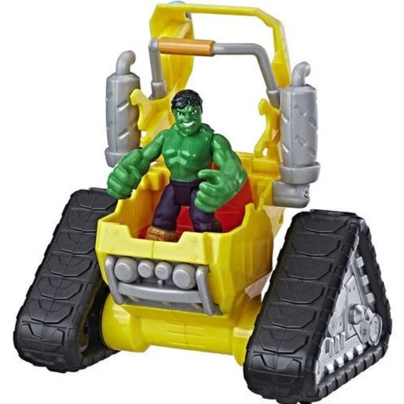 Playskool Heroes Marvel Super Hero Adventures Hulk‎ Power Dozer Playset New - Picture 9 of 9